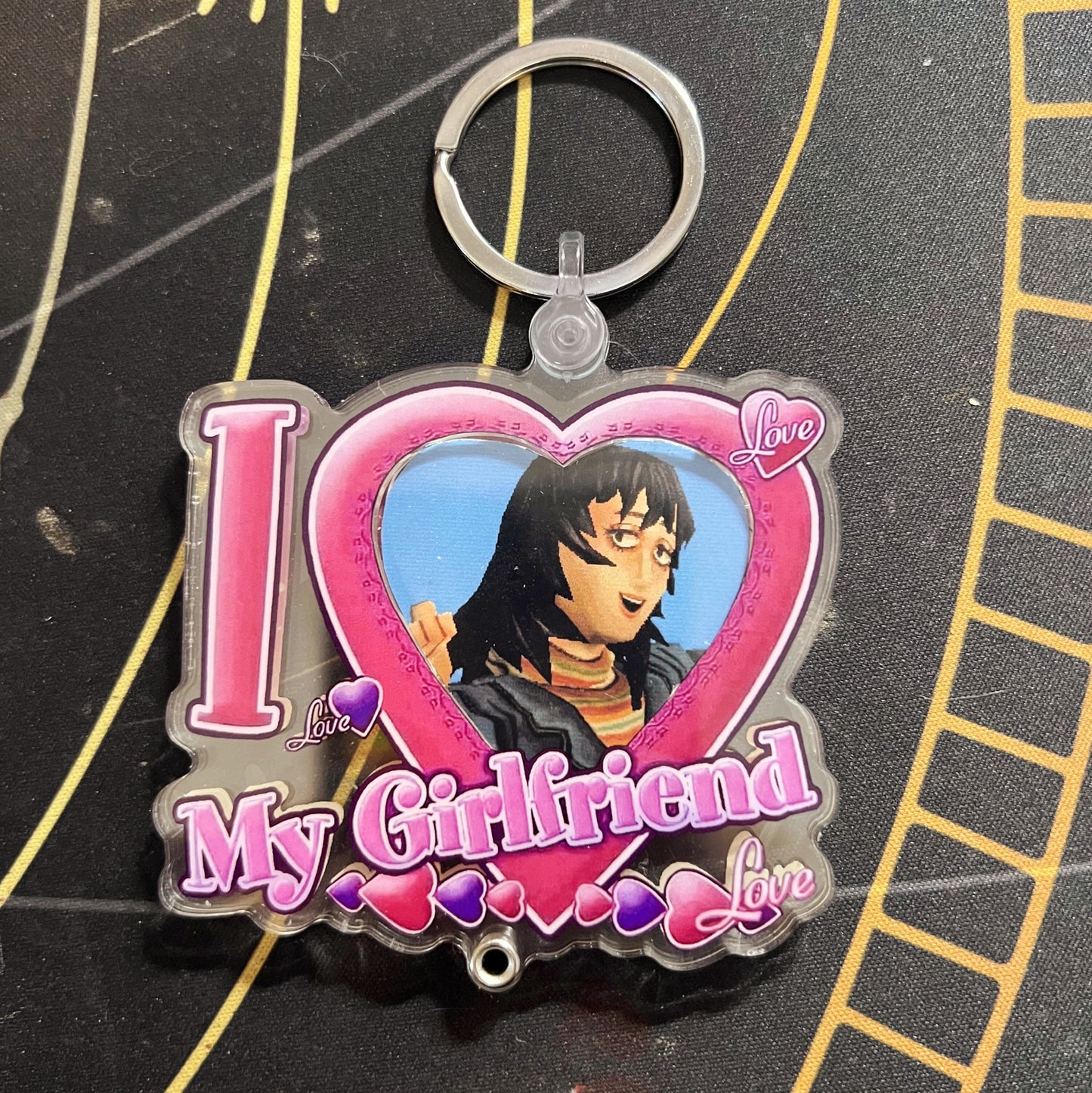 Customizable "I 🩷My Girlfriend" Keychains