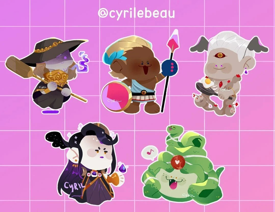 Hades Game 2" Holographic Charms