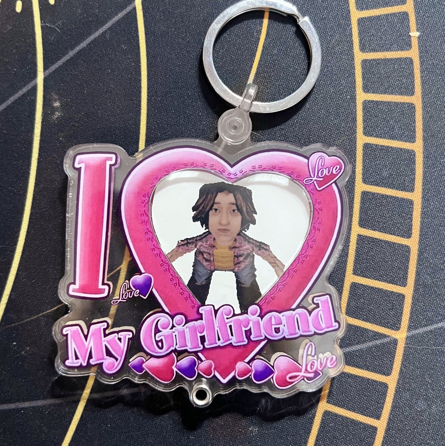Customizable "I 🩷My Girlfriend" Keychains