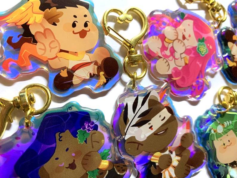 Hades Game 2" Holographic Charms