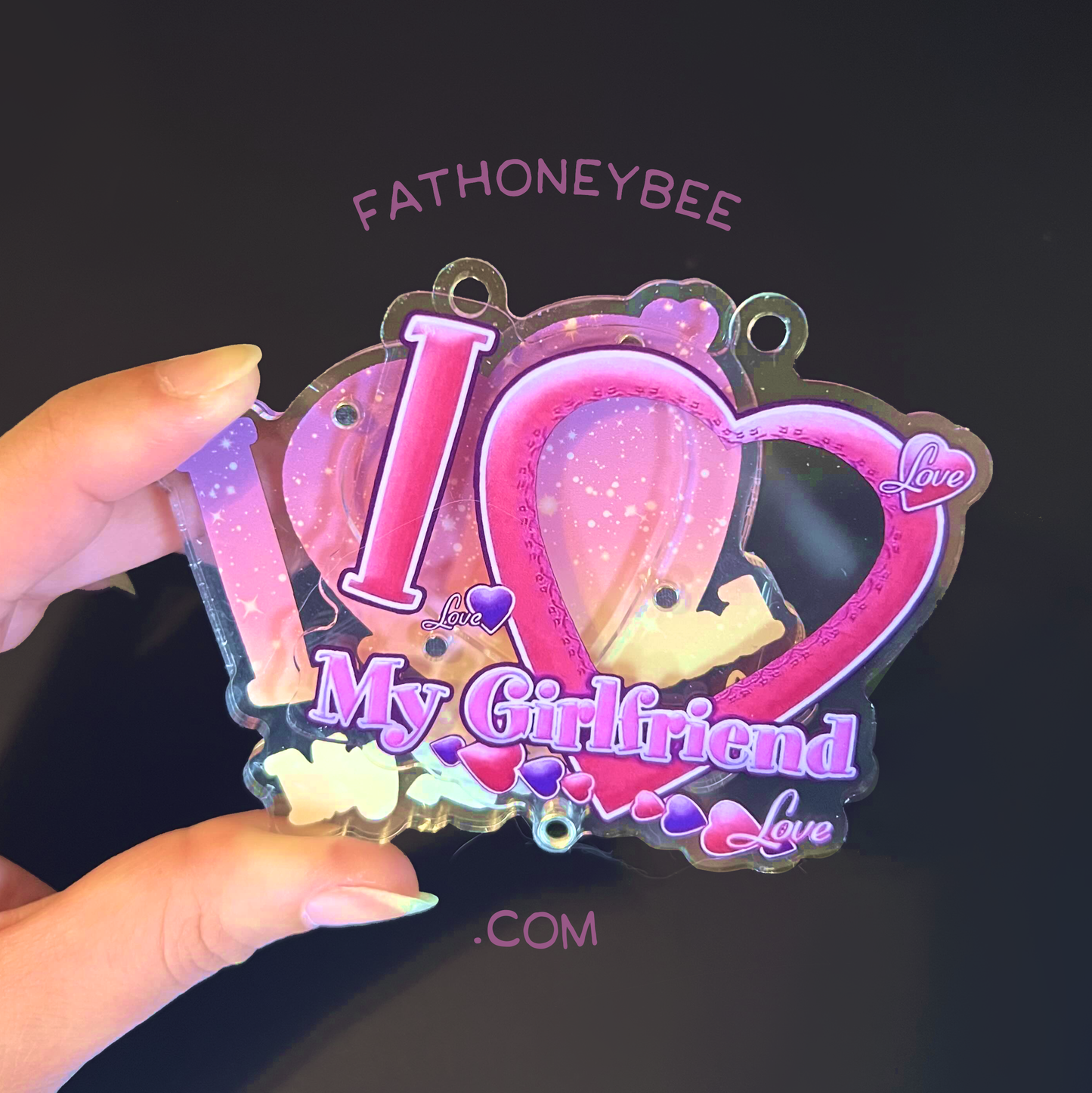 Customizable "I 🩷My Girlfriend" Keychains