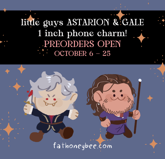 Baldur's Gate Astarion & Gale Mini Phone Charms
