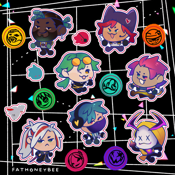 League of Legends HEARTSTEEL 6x6 Stickersheet