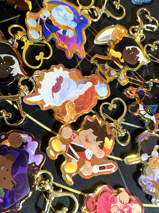 Hades Game 2" Holographic Charms