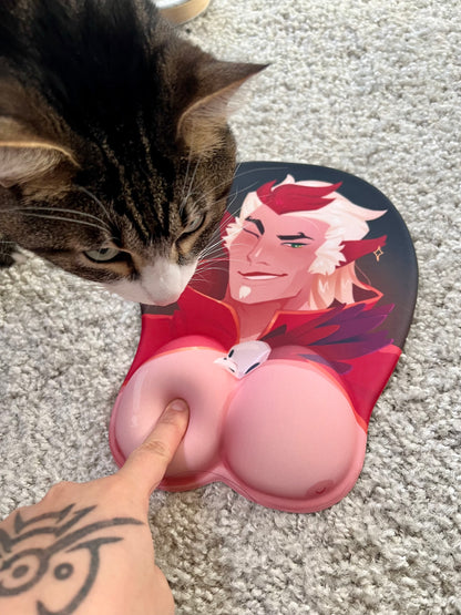 League of Legends Rakan 3D Oppai Mousepad