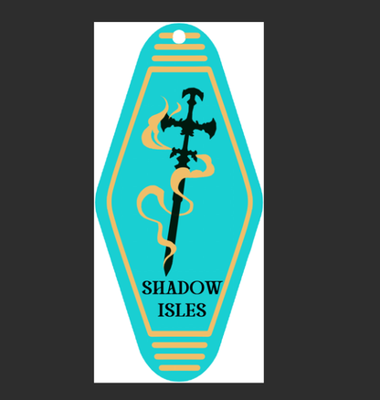 League of Legends Shadow Isles Gold Foil Motel Keychain