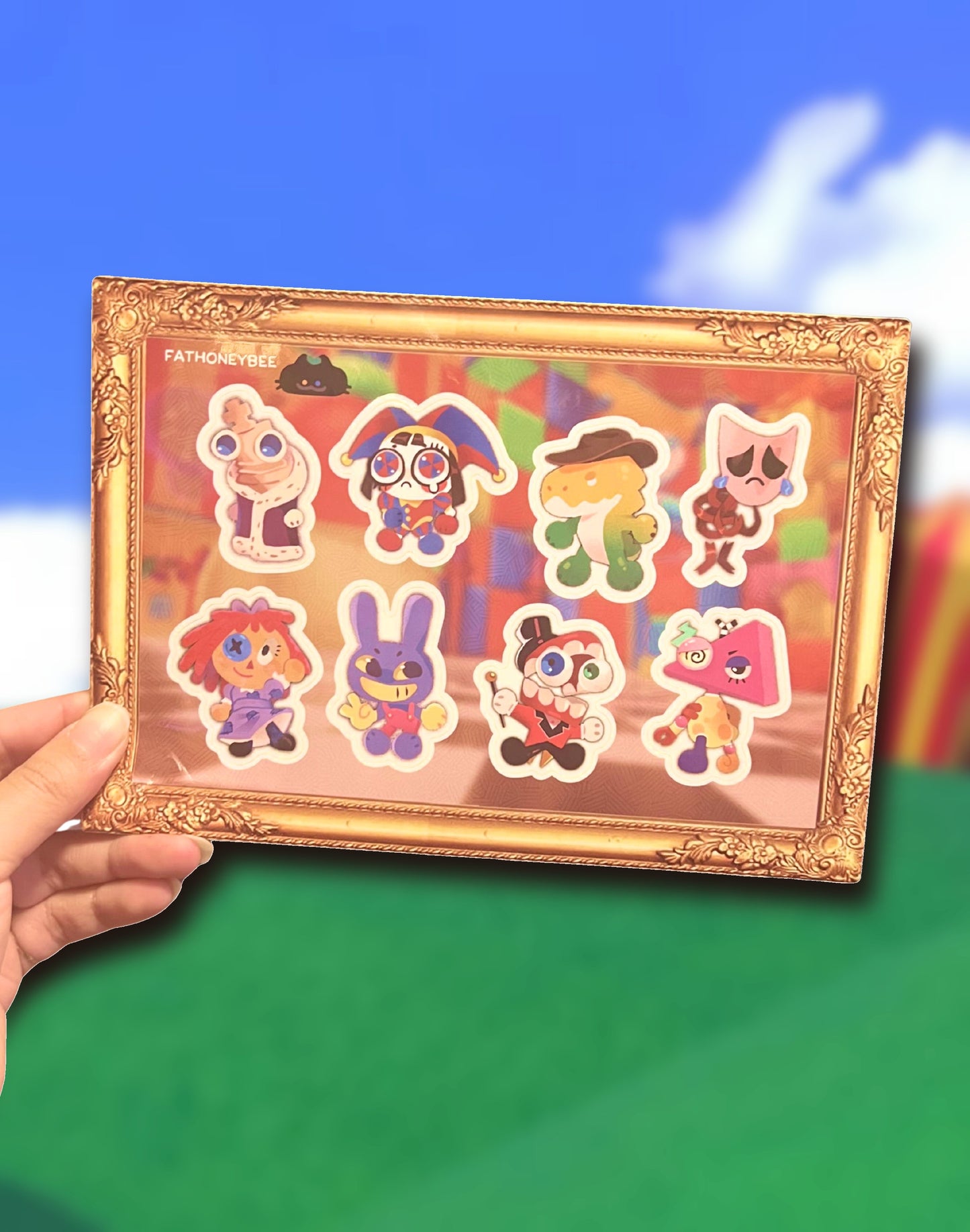 THE AMAZING DIGITAL CIRCUS A5 Stickersheet