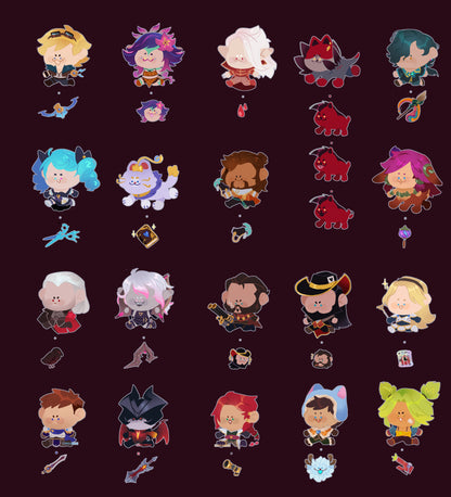 League of Legends 2" & 1" Running Charms