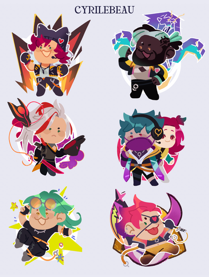 League of Legends HEARTSTEEL Double Sided Acrylic Charms