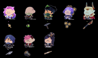League of Legends 2" & 1" Running Charms