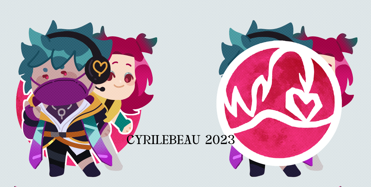 League of Legends HEARTSTEEL Double Sided Acrylic Charms