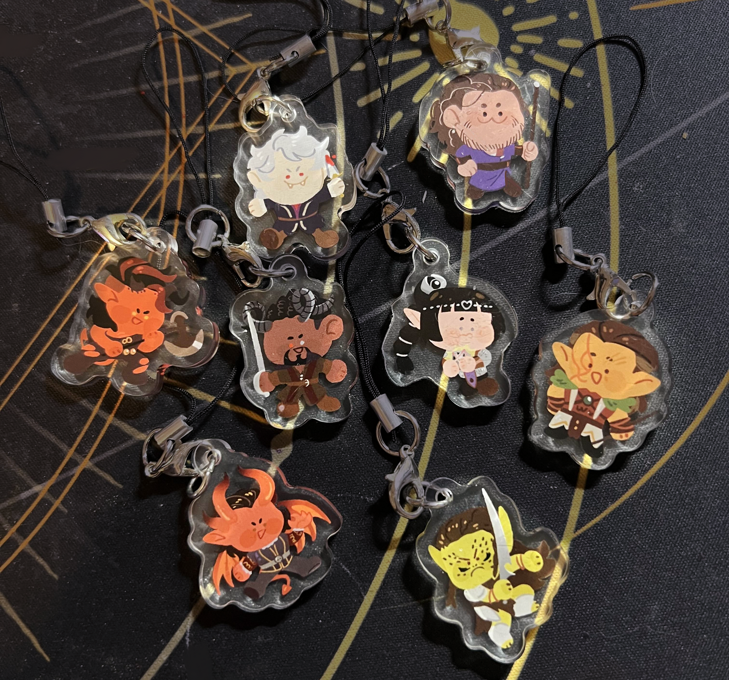 Baldur's Gate 3 Mini Phone Charms