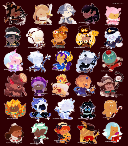 Cookie Run Mini Chibi Stickers