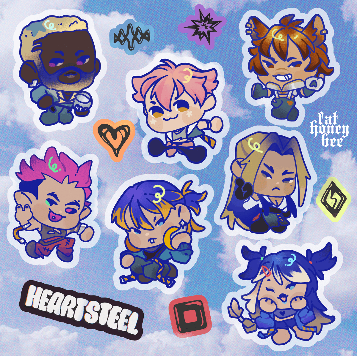 !!PREORDER!! League of Legends HEARTSTEEL2 6x6 Stickersheet