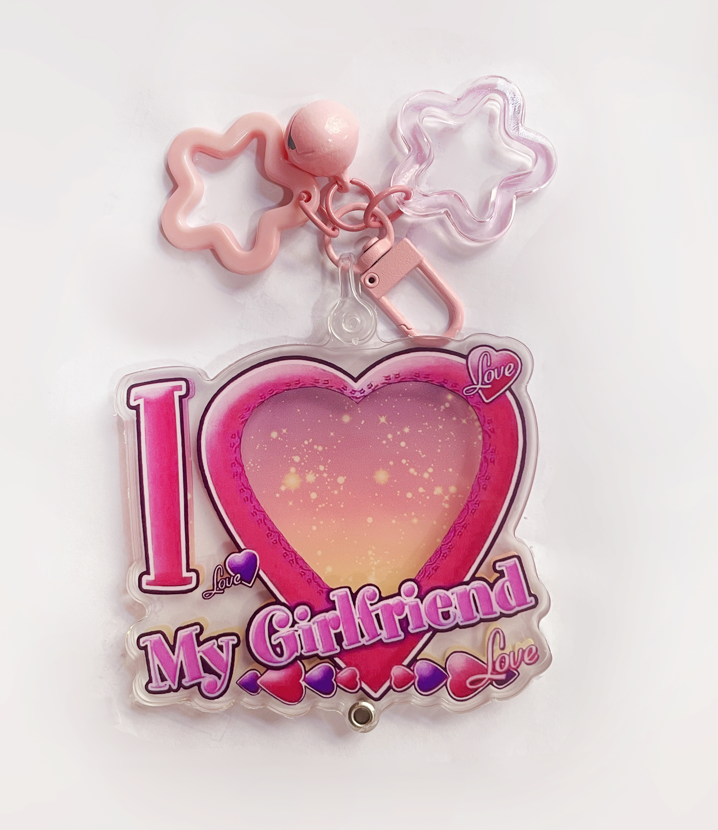 Customizable "I 🩷My Girlfriend" Keychains