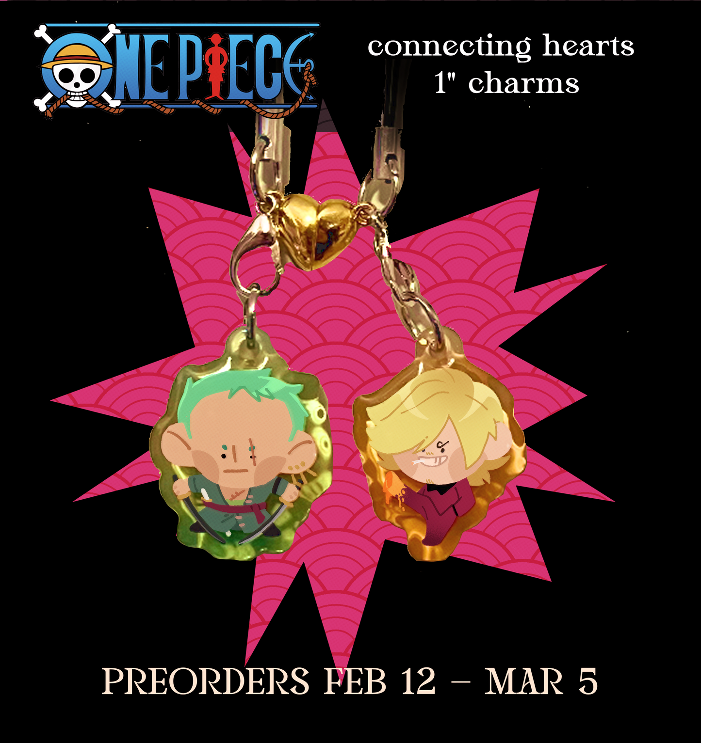 ONE PIECE Connecting Mini Phone Charms