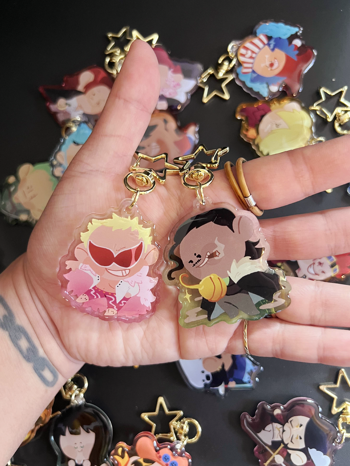 ONE PIECE 2" Colored Acrylic Charms