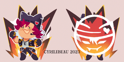 League of Legends HEARTSTEEL Double Sided Acrylic Charms