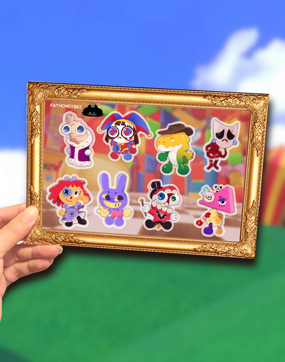 THE AMAZING DIGITAL CIRCUS A5 Stickersheet