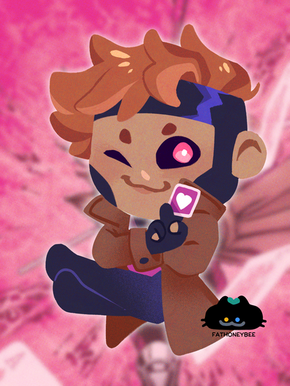 Gambit X-Men 3" Die Cut Sticker