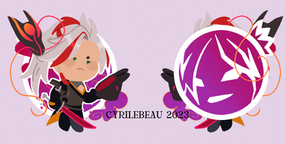 League of Legends HEARTSTEEL Double Sided Acrylic Charms